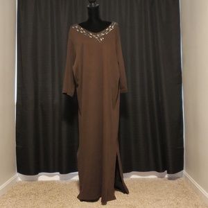 NWT Patio Casuals woman's brown dress